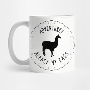 Alpaca My Bags - Black Mug